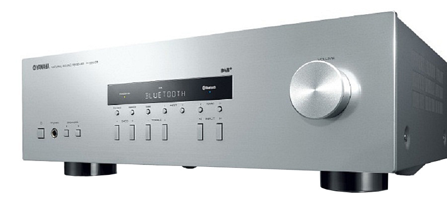 Yamaha R-S202D gen 2 wzmacniacz stereofoniczny, srebrny