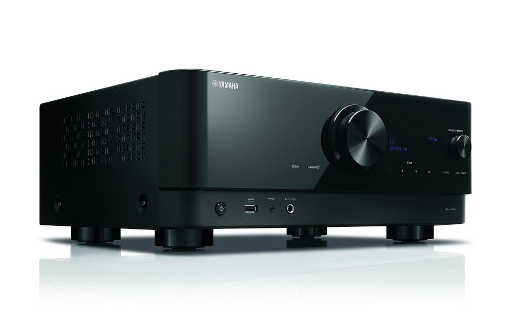 Yamaha RX-V4A amplituner kina domowego, czarny