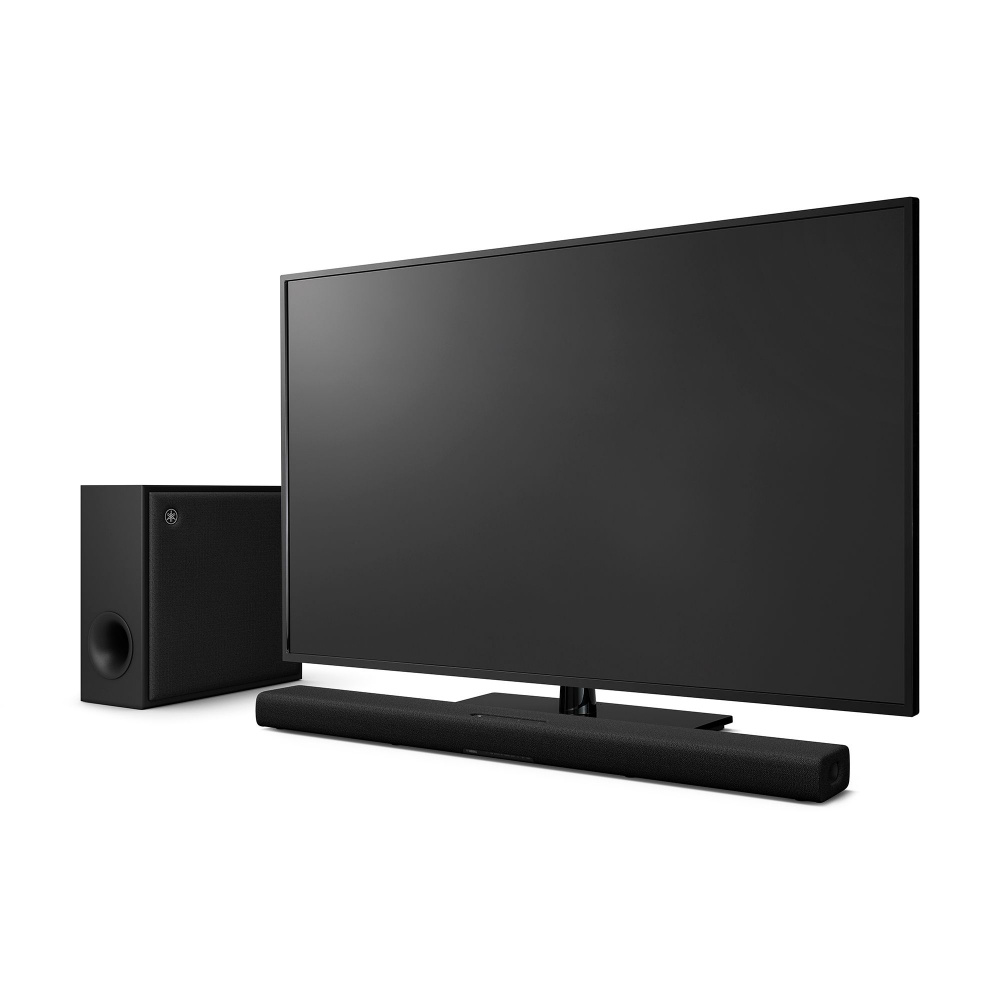Soundbar Yamaha True X Bar 50A z bezprzewodowym subwooferem i Dolby Atmos, czarny