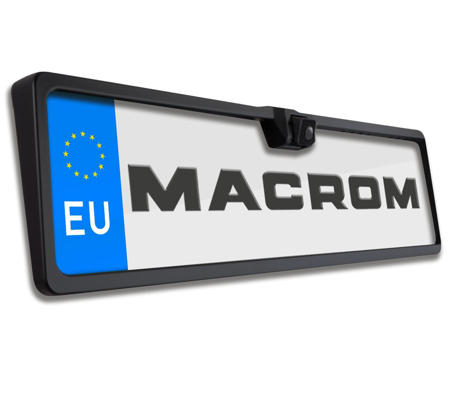 Macrom kamera cofania z uchwytem na tablicę rejestracyjną