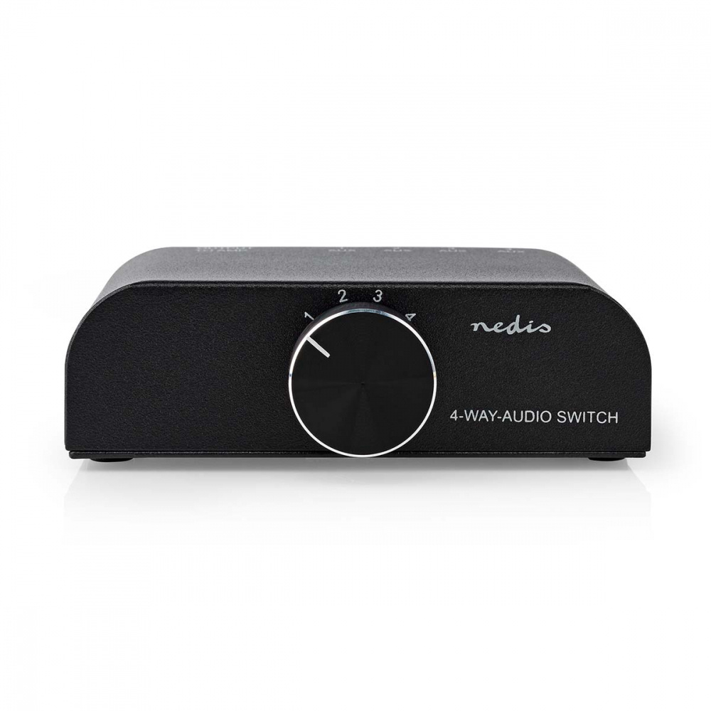 Nedis A-Switch 2424AT, 4-kierunkowy przełącznik niskopoziomowy dla źródeł stereo