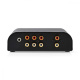 Nedis A-Switch 2424AT, 4-kierunkowy przełącznik niskopoziomowy dla źródeł stereo Nedis A-Switch 2424AT, 4-kierunkowy przełącznik niskopoziomowy dla źródeł stereo