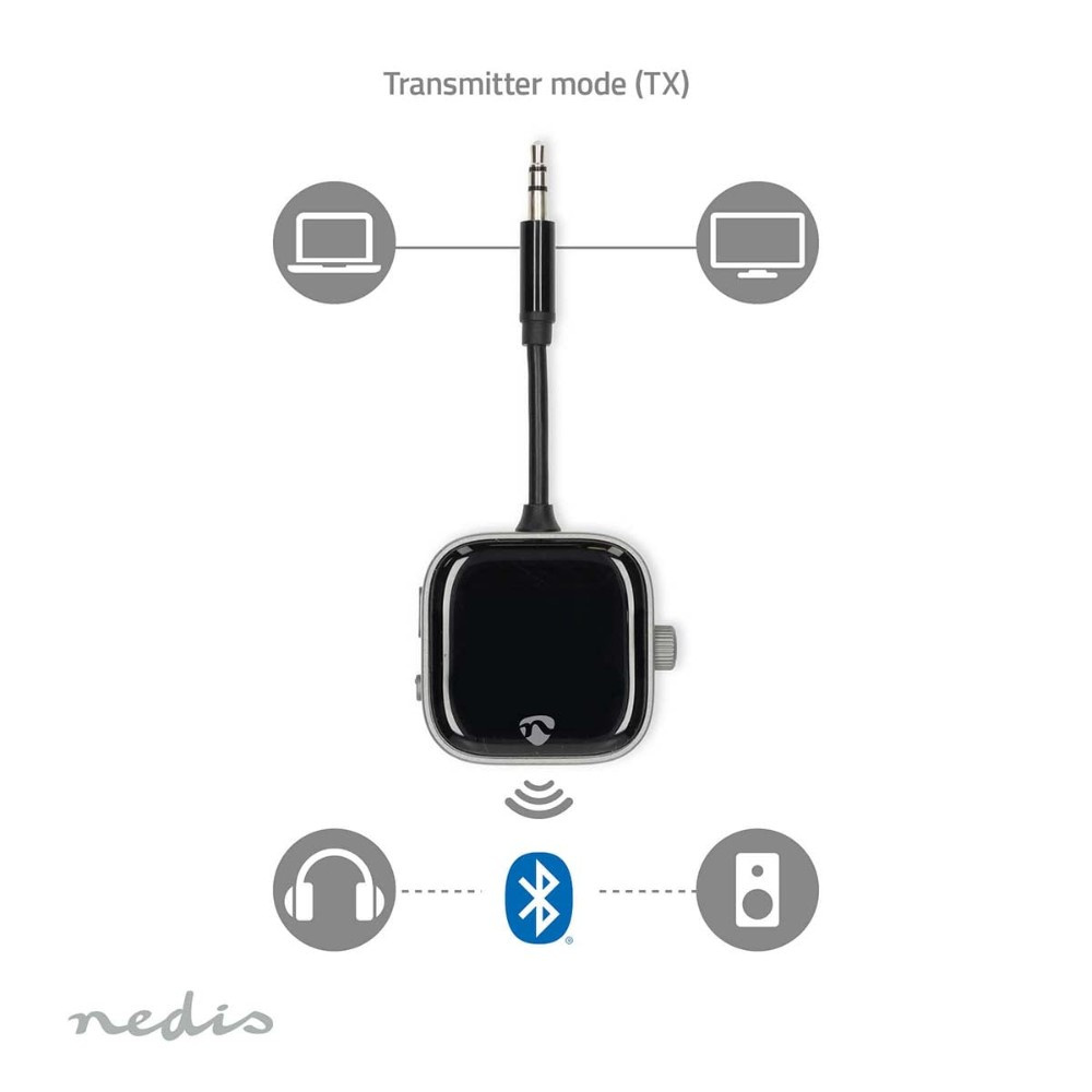 Nedis nadajnik i odbiornik Bluetooth z wyświetlaczem