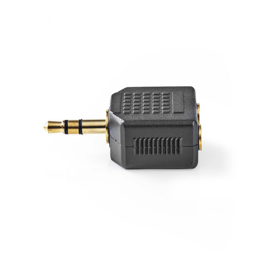 Nedis adapter stereo 1x 3,5 mm wtyk do 2x 3,5 mm gniazdo