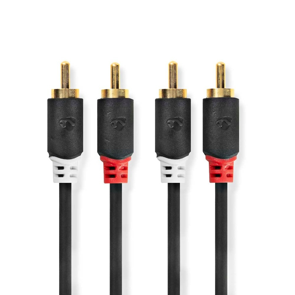 Nedis kabel audio stereo, 2×RCA do 2×RCA, 0,5 metra