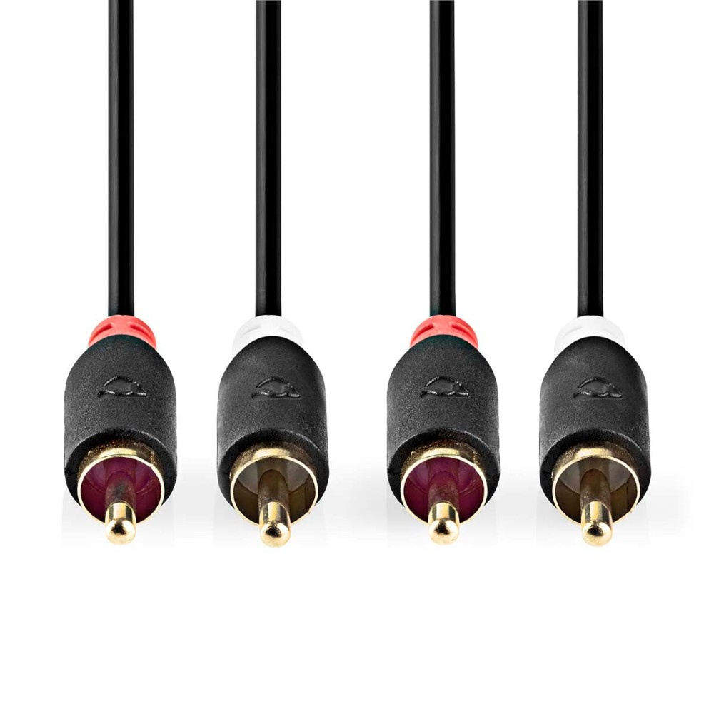 Nedis kabel audio stereo, 2×RCA do 2×RCA, 0,5 metra