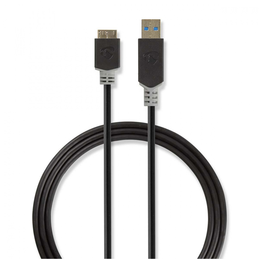 Nedis USB 3.0 USB-A wtyk do Micro-B wtyk, 2 m