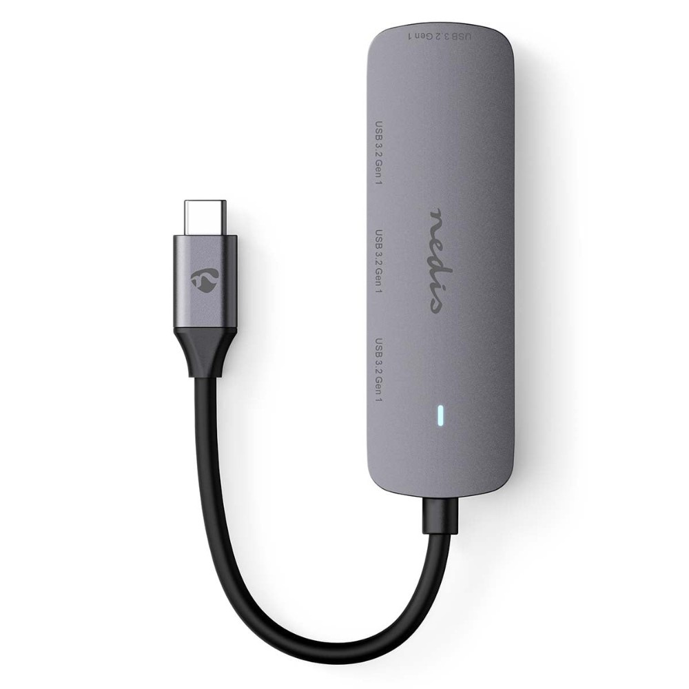 Nedis hub USB-C, 4 porty USB-A, 5 Gbit/s