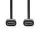 NEDIS CCGL60700 kabel USB-C 2.0, czarny, 1 metr NEDIS CCGL60700 kabel USB-C 2.0, czarny, 1 metr