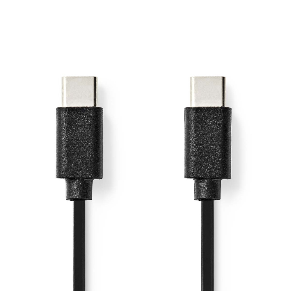 NEDIS CCGL60700 kabel USB-C 2.0, czarny, 1 metr