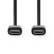 Kabel USB-C NEDIS 176CCGL60700BK30, czarny, 3 m Kabel USB-C NEDIS 176CCGL60700BK30, czarny, 3 m