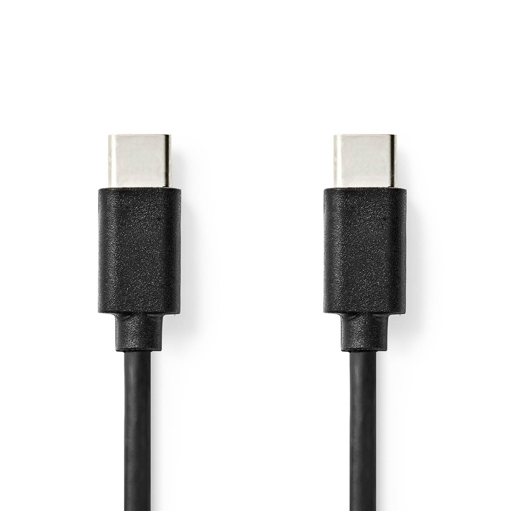Kabel USB-C NEDIS 176CCGL60700BK30, czarny, 3 m