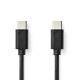 Kabel USB-C NEDIS 176CCGL60700BK30, czarny, 3 m Kabel USB-C NEDIS 176CCGL60700BK30, czarny, 3 m
