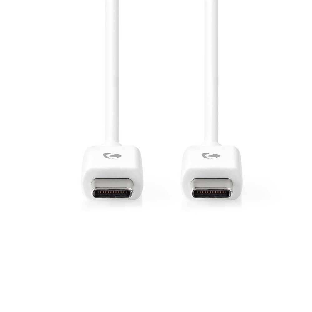 Kabel USB-C NEDIS 176CCGL60700WT10, biały, 1 m