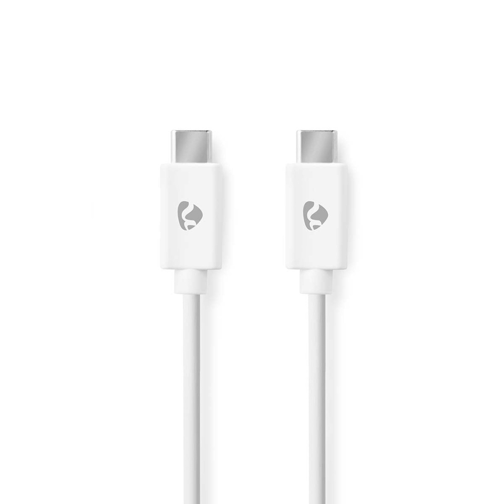 Kabel USB-C NEDIS 176CCGL60700WT10, biały, 1 m
