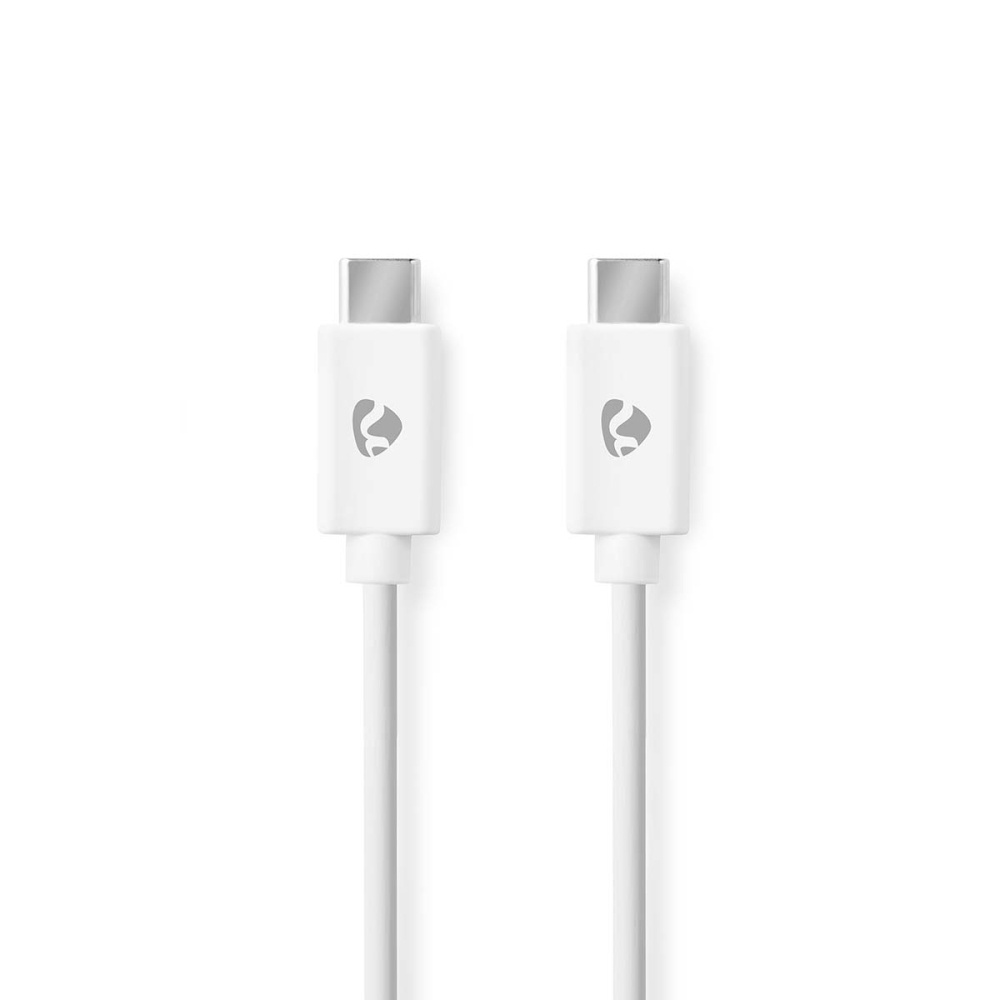 NEDIS 176CCGL60700WT30 kabel USB-C, biały, 3 metry