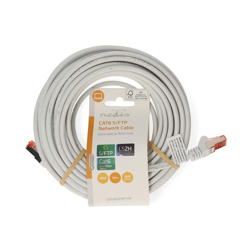 Nedis kabel sieciowy CAT6 S/FTP, 10 metrów
