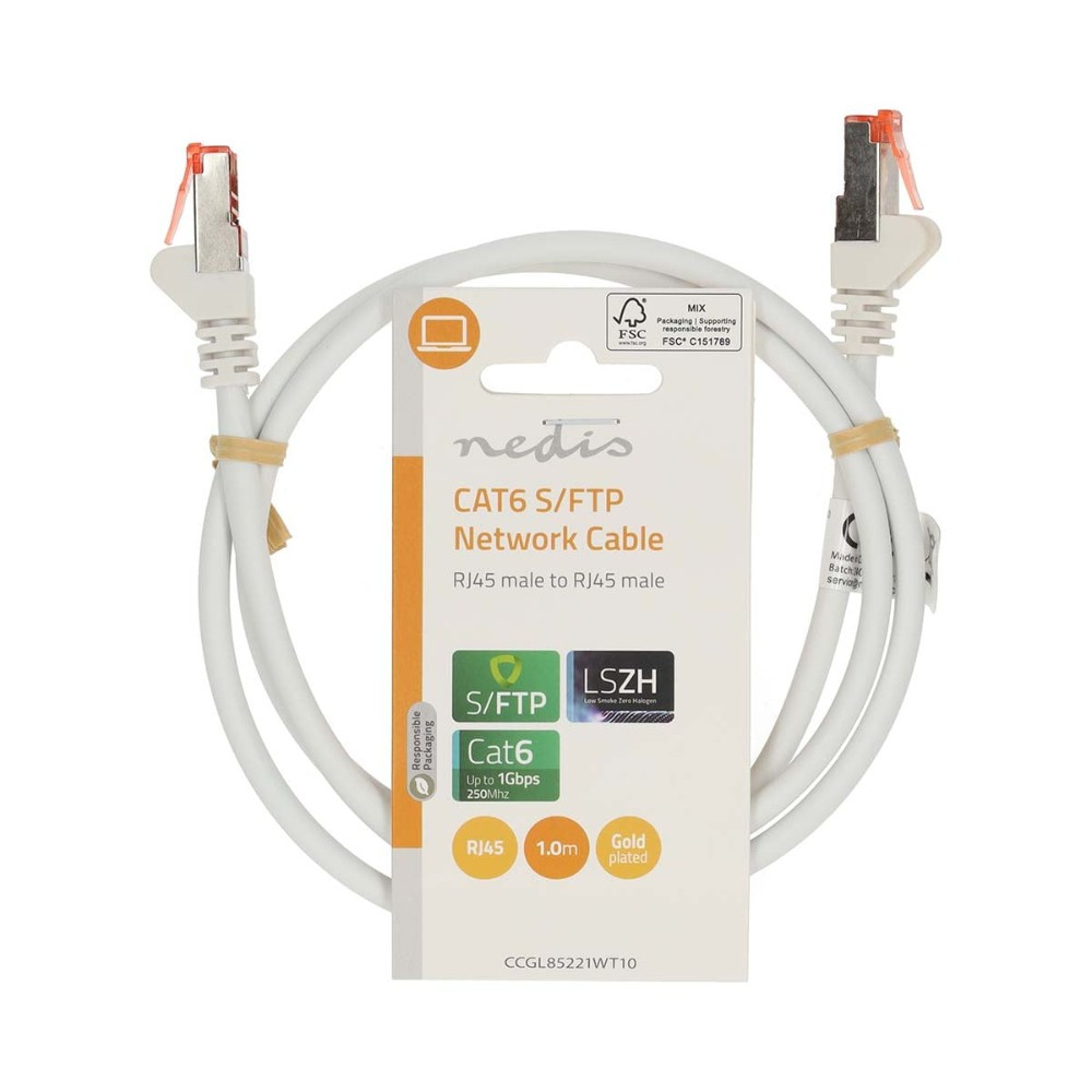 Nedis kabel sieciowy CAT6 S/FTP, 1 metr
