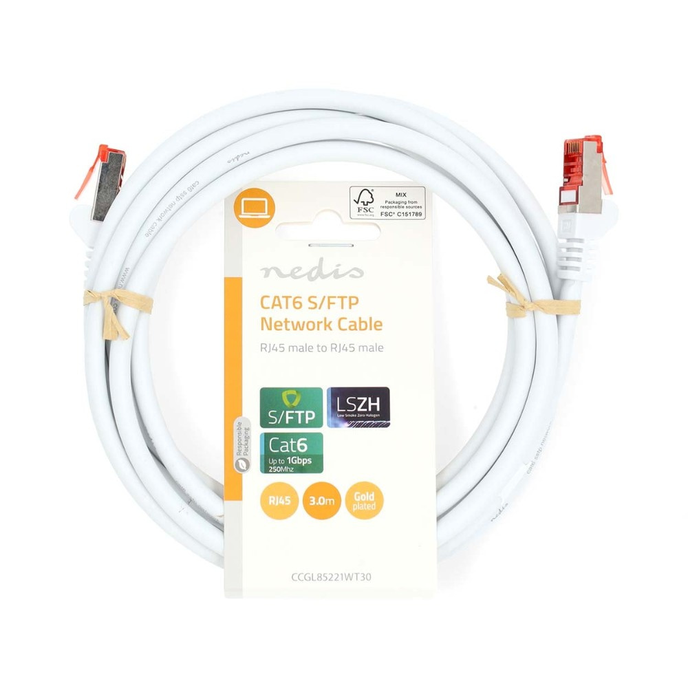 Nedis kabel sieciowy CAT6 S/FTP, 3 metry