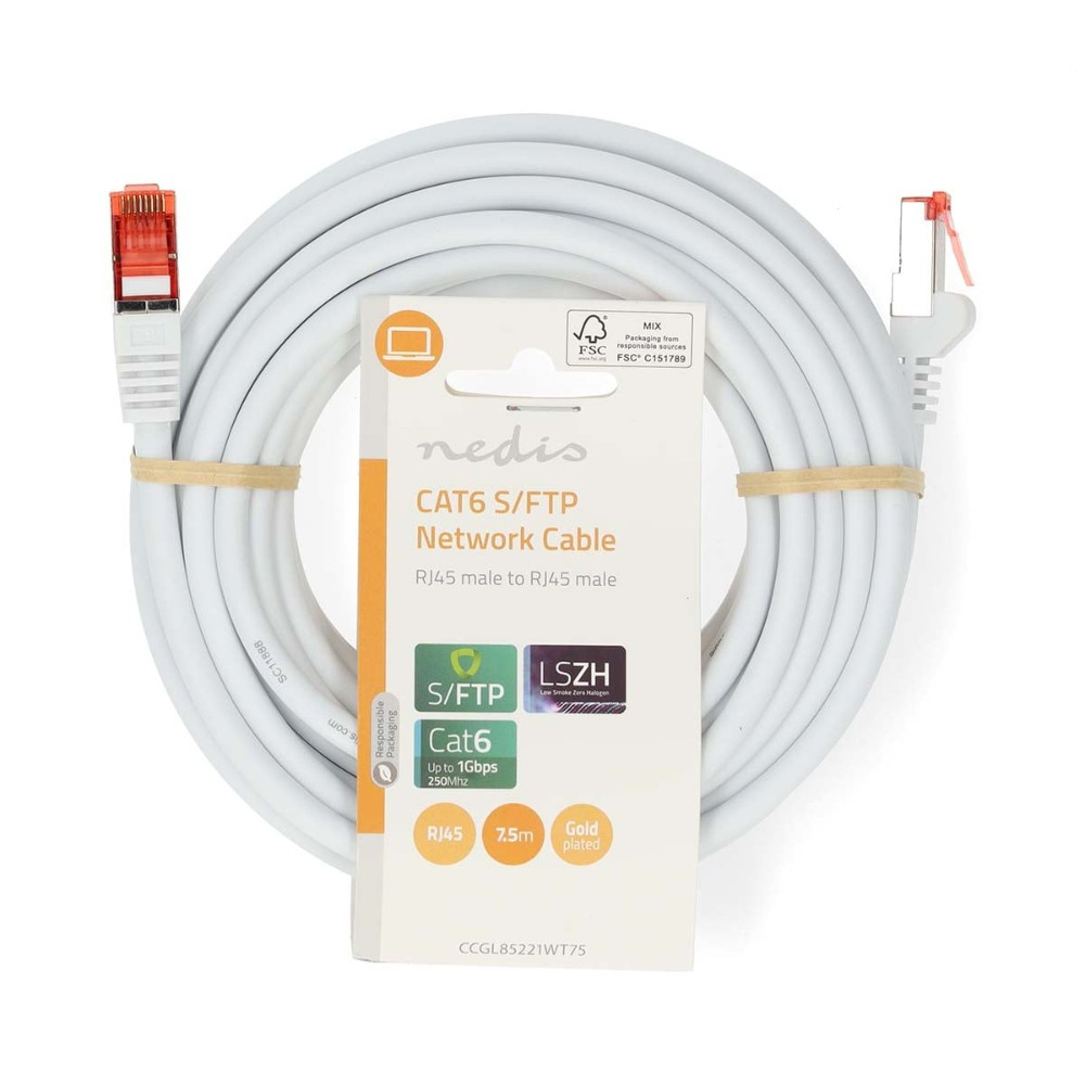 Nedis kabel sieciowy CAT6 S/FTP, 7,5 metra