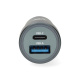 Ładowarka samochodowa Nedis 48 W z 2 wyjściami, USB-C PD i USB-A Quick Charge Ładowarka samochodowa Nedis 48 W z 2 wyjściami, USB-C PD i USB-A Quick Charge