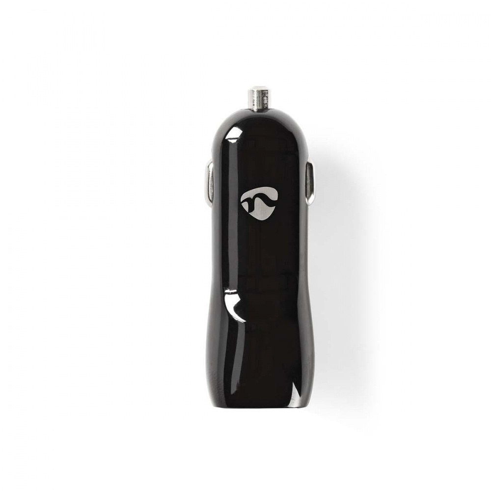 Nedis ładowarka samochodowa, 3.4A, 1x wyjście USB-A i 1x USB-C, czarny