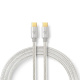 Nedis kabel USB-C, 100 W, 480 Mbit/s Nedis kabel USB-C, 100 W, 480 Mbit/s