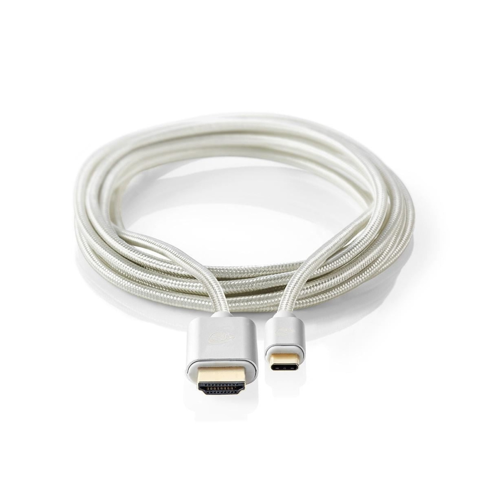 Nedis kabel USB-C do HDMI, 4K/60 Hz, 2 metry