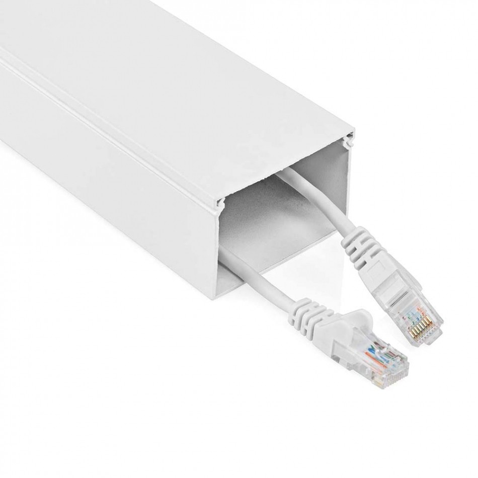 NEDIS CMDT6040WT110 aluminiowy kanał kablowy, biały