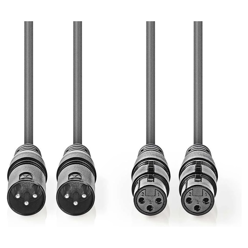 Nedis kabel XLR, 3 m
