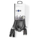 Nedis kabel XLR, XLR męski - RCA męski 3 m Nedis kabel XLR, XLR męski - RCA męski 3 m