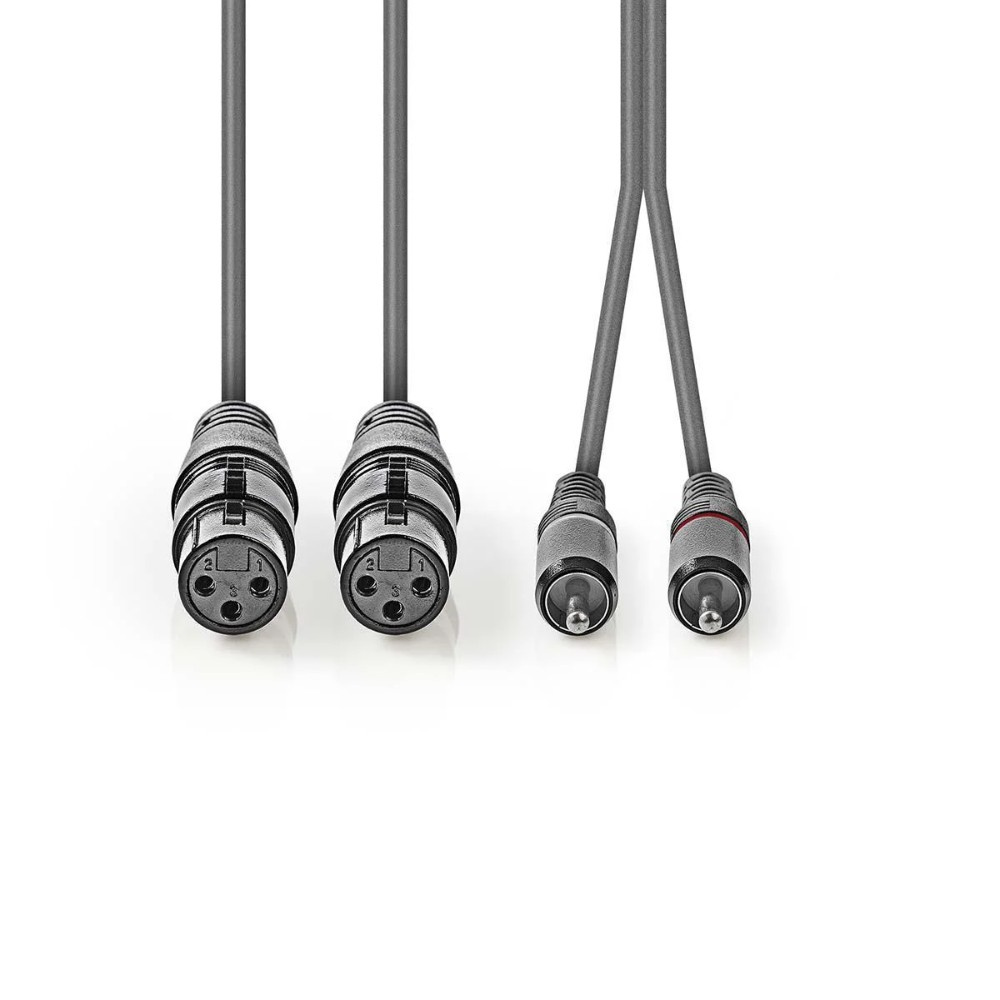 Nedis kabel XLR, XLR żeński - RCA męski 1.5 m