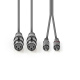 Nedis kabel XLR, XLR żeński - RCA męski 1.5 m Nedis kabel XLR, XLR żeński - RCA męski 1.5 m