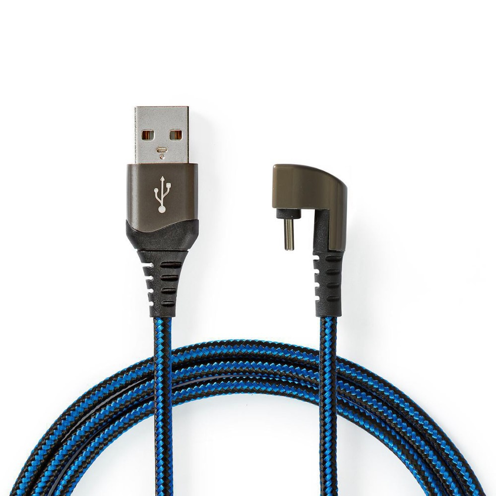 Nedis kabel USB-A do USB-C, wtyk 180°, 1 metr