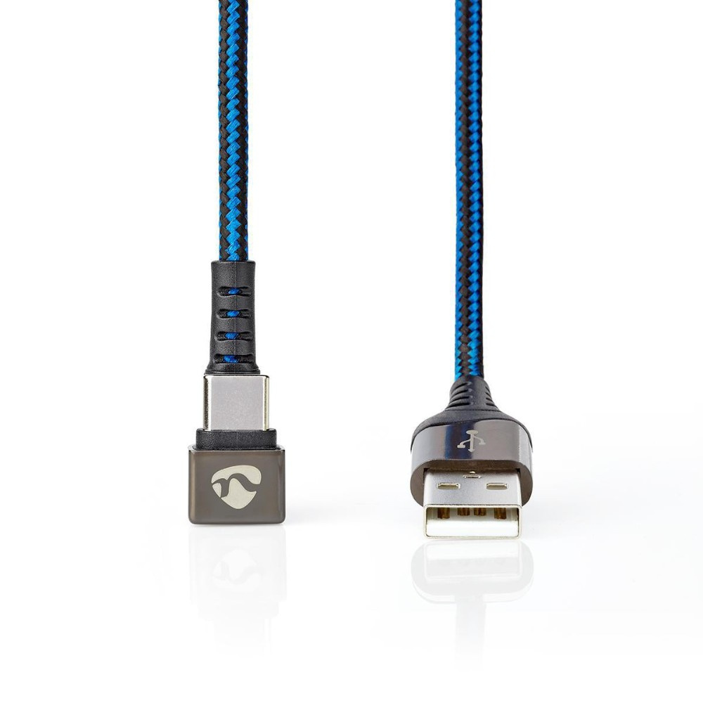 Nedis kabel USB-A do USB-C, wtyk 180°, 1 metr