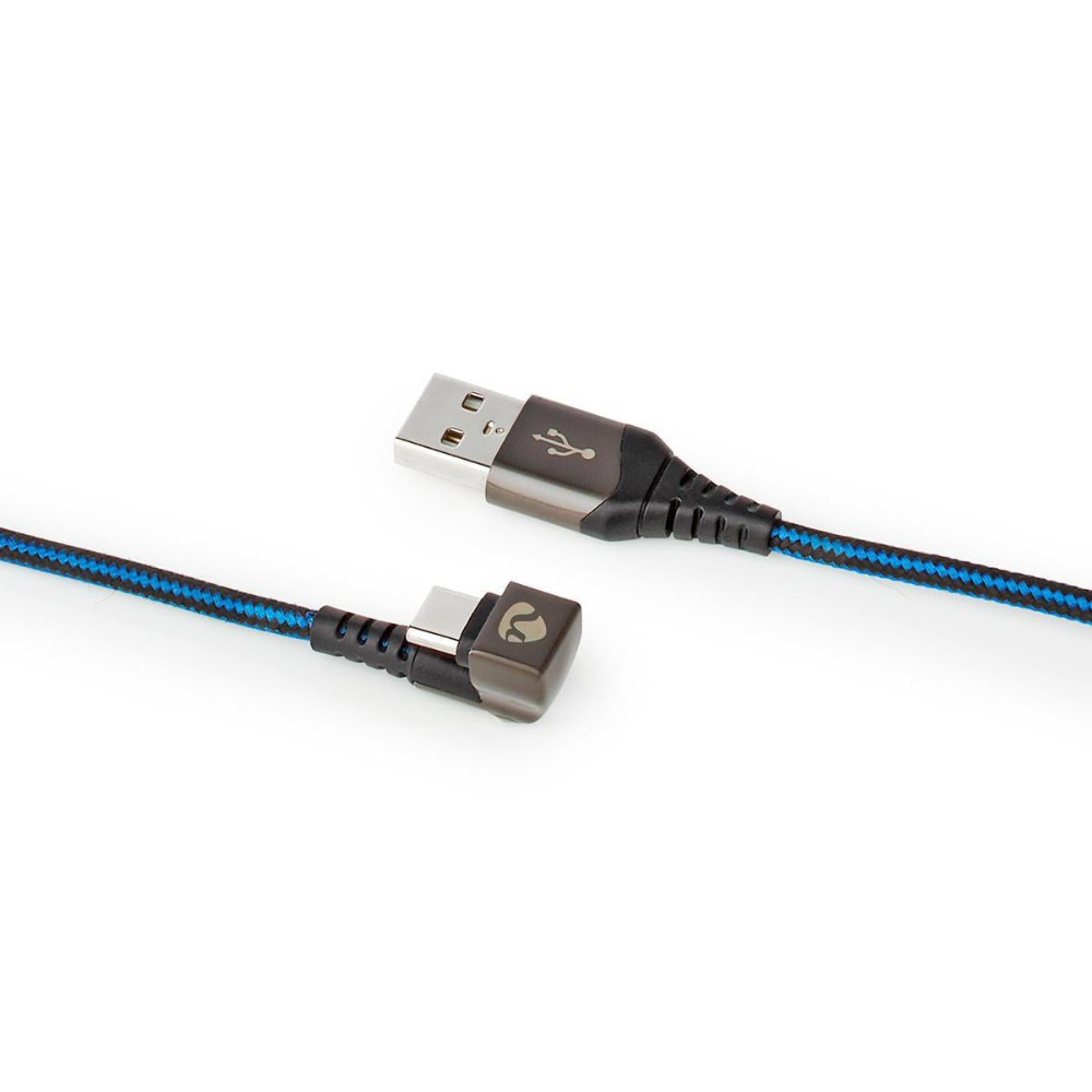 Nedis kabel USB-A do USB-C, wtyk 180°, 1 metr
