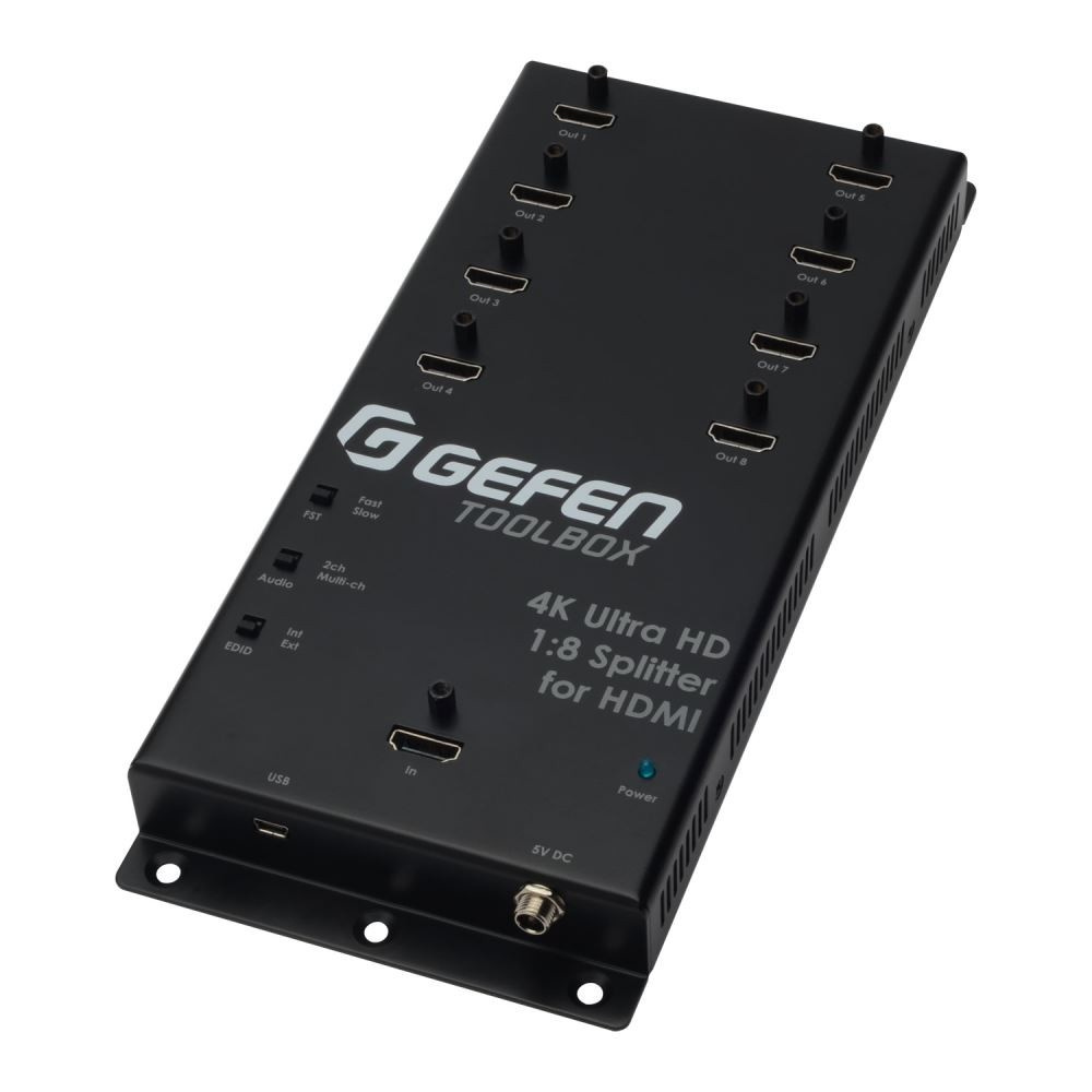 Splitter HDMI Gefen 1 do 8 z obsługą HDMI 2.0 4K, HDCP i 3D