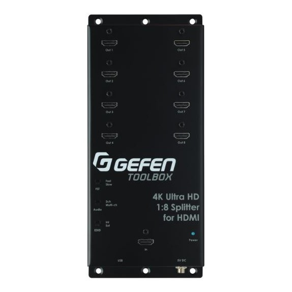 Splitter HDMI Gefen 1 do 8 z obsługą HDMI 2.0 4K, HDCP i 3D