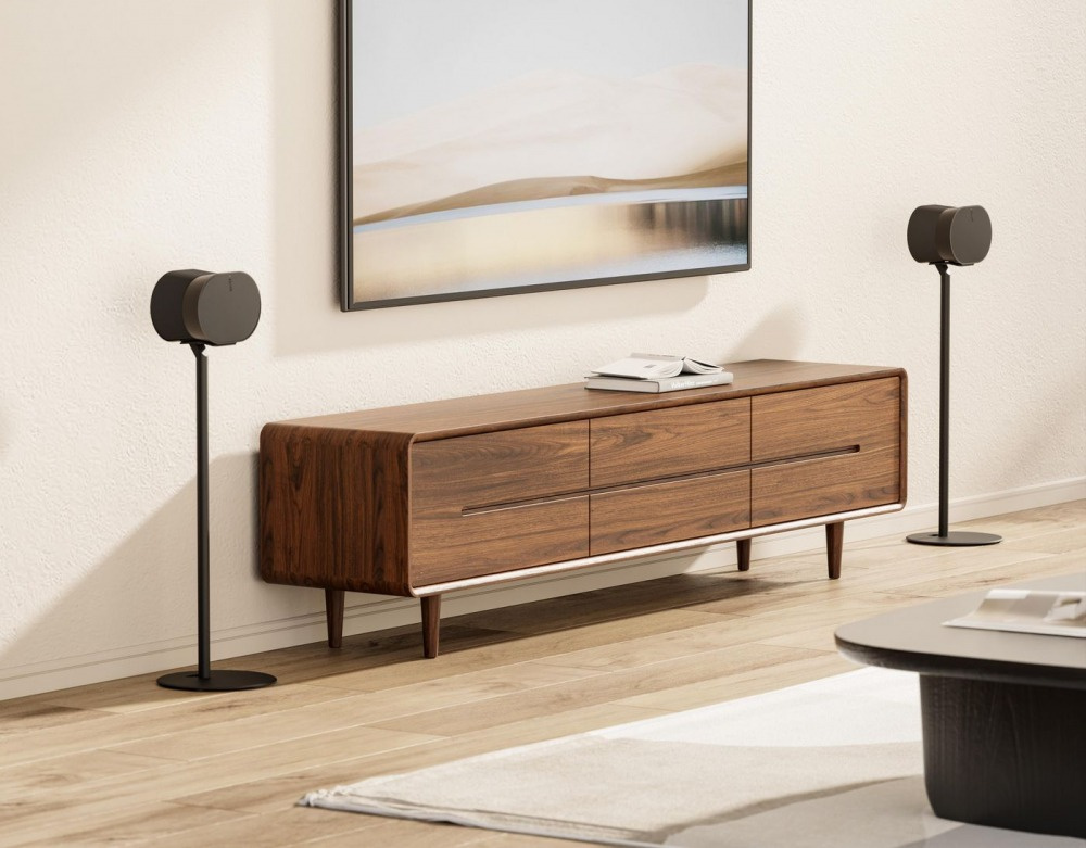 Czarny stojak podłogowy do Sonos Era 300