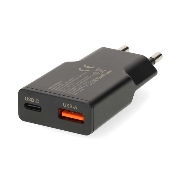 Ładowarka sieciowa Nedis 30 W 1x USB-C 1x USB-A, czarny