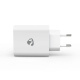 Nedis ładowarka sieciowa USB-A, 4 porty, 24 W, biała Nedis ładowarka sieciowa USB-A, 4 porty, 24 W, biała