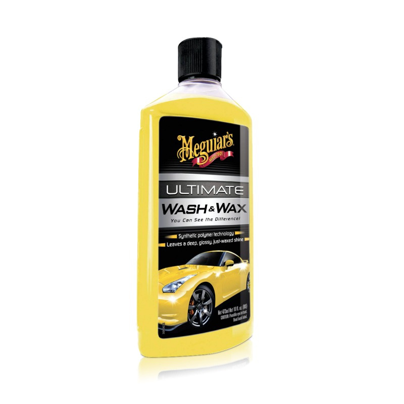 Meguiar's Ultimate Wash & Wax 473ml, szampon samochodowy z ochroną woskiem