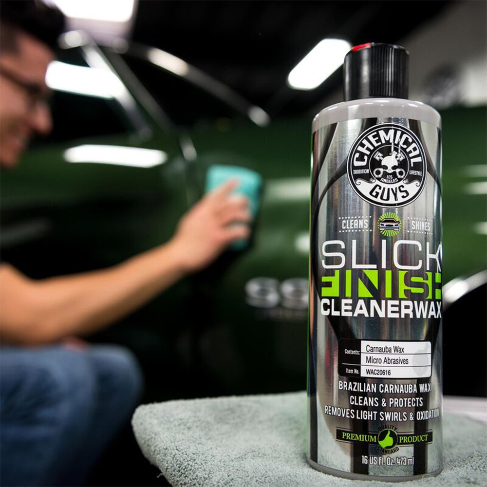 Chemical Guys Slick Finish Cleaner Wax głęboko czyszczący wosk samochodowy, 473 ml