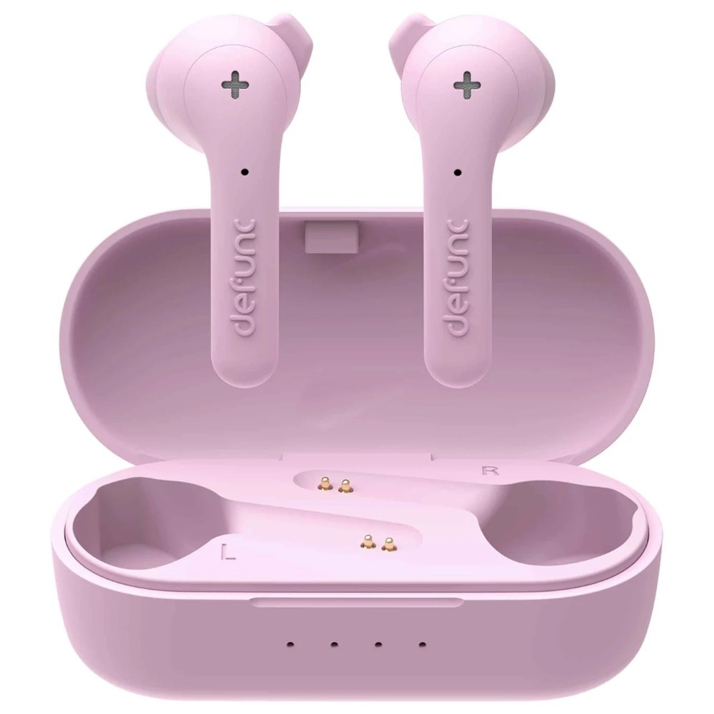 Defunc TRUE BASIC II, słuchawki dokanałowe true wireless, różowe