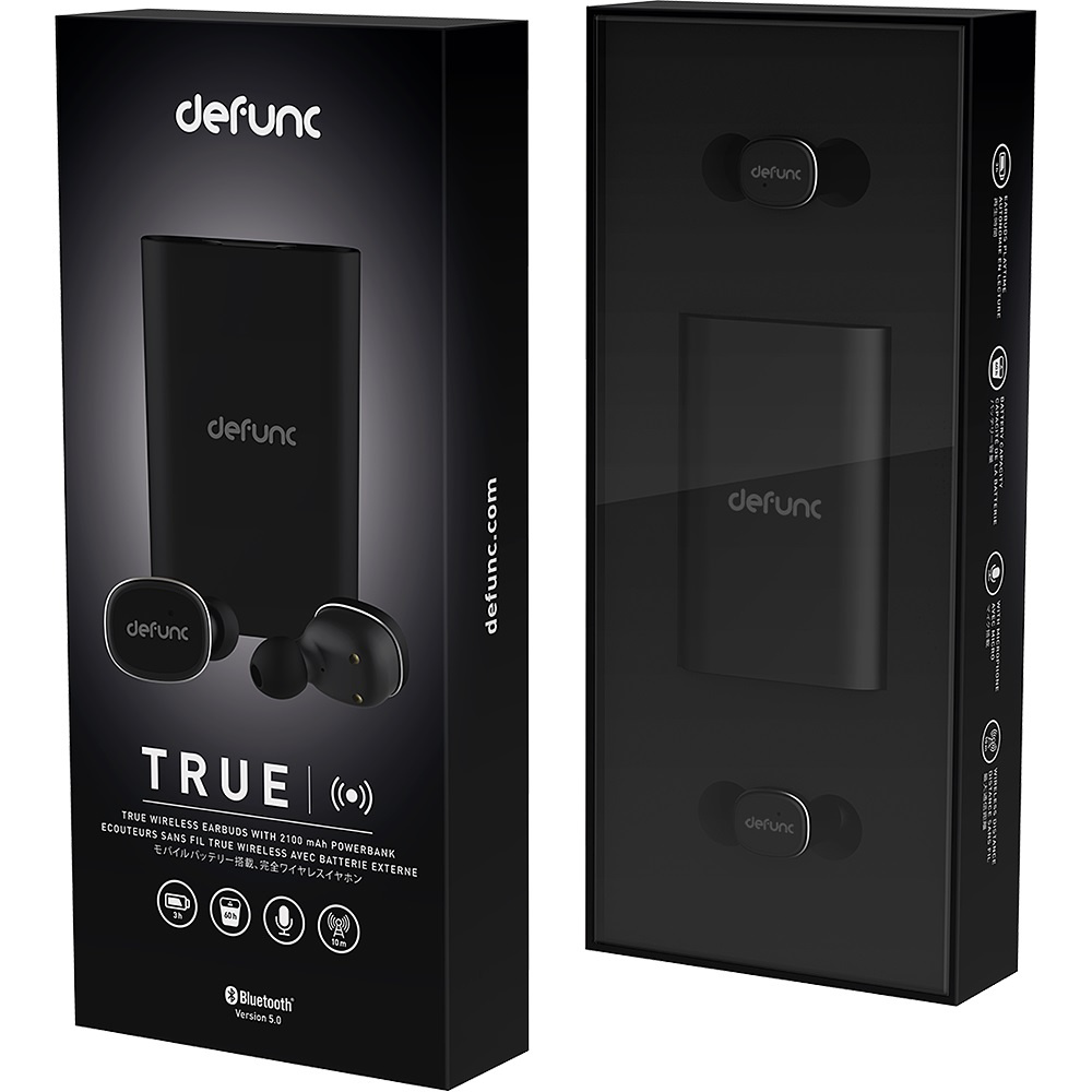 DeFunc True Earbud Bezprzewodowe słuchawki dokanałowe Czarny