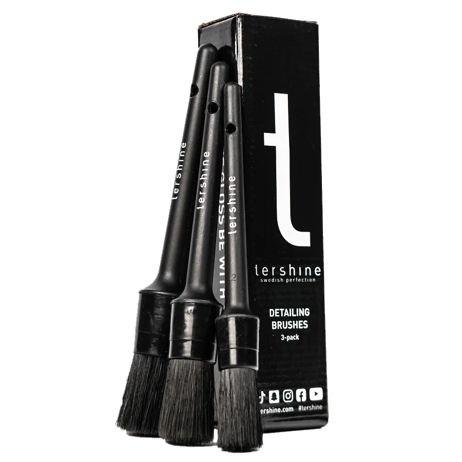Tershine Detailing Brushes, pędzle do detailingu, 3 szt.