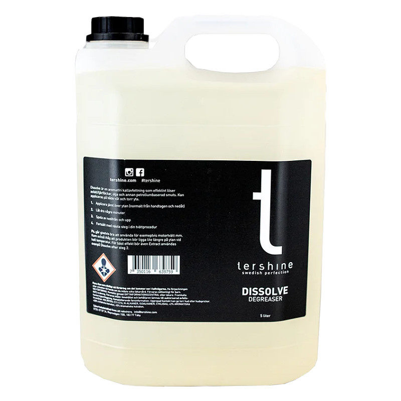Tershine Dissolve - Odtłuszczacz, zimowy środek do usuwania asfaltu, 5 L
