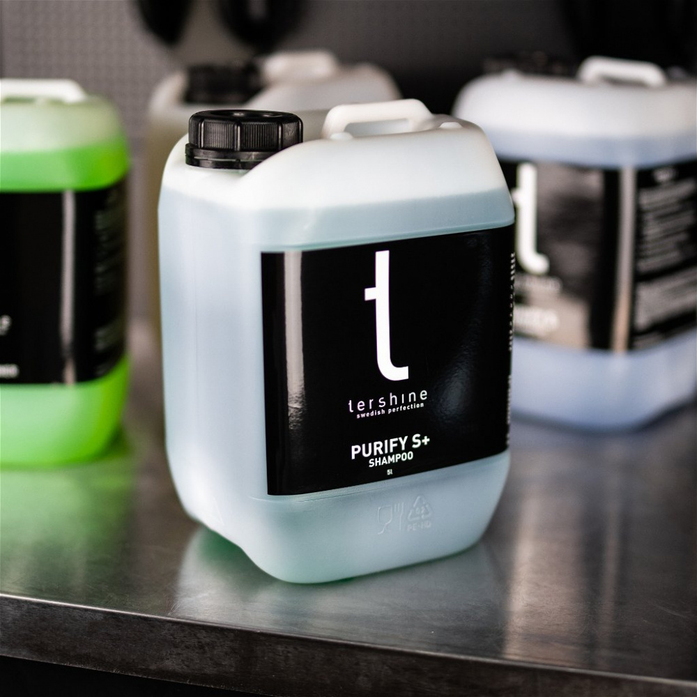 Tershine Purify S+ - Shampoo, ceramiczny szampon z ochroną lakieru, 5 L