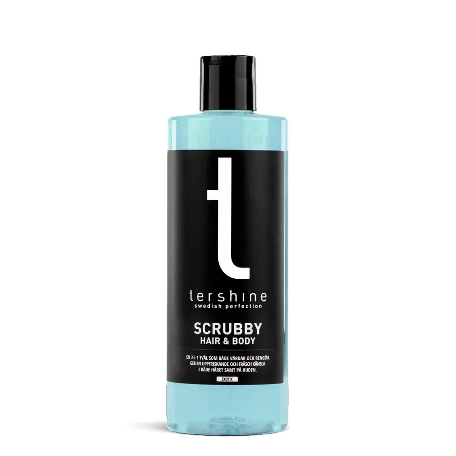 Tershine Scrubby - Hair & Body, szampon do włosów i żel pod prysznic, 500 ml