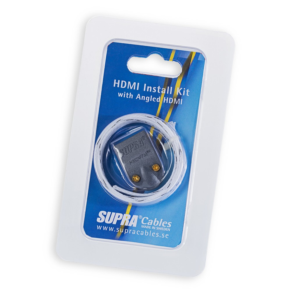 Supra HDMI Install Kit MET-B / BRAID, kątowa osłona i koszulka na kabel